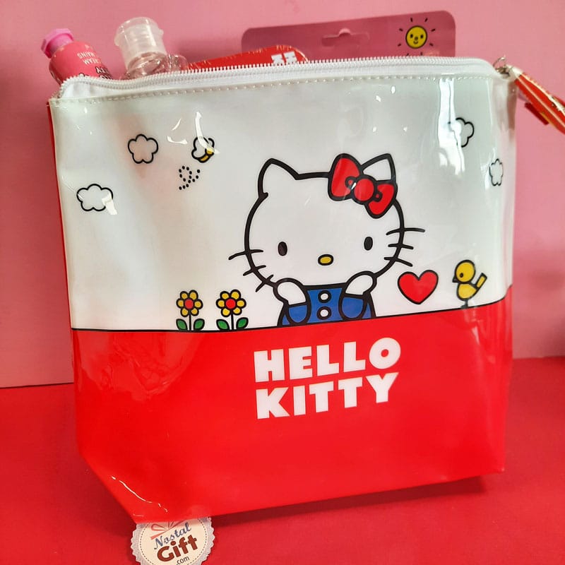 Hello Kitty - Trousse de toilette - Rouge et blanche