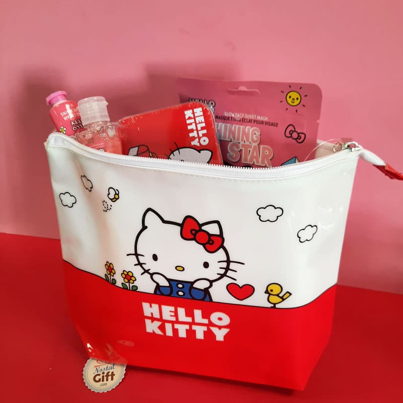 Hello Kitty - Trousse de toilette - Noir / Blanc