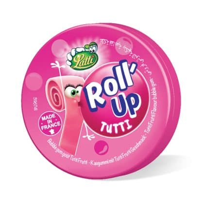 Roll-up - Chewing gum à dérouler (Tutti Frutti)- Boîte de 24