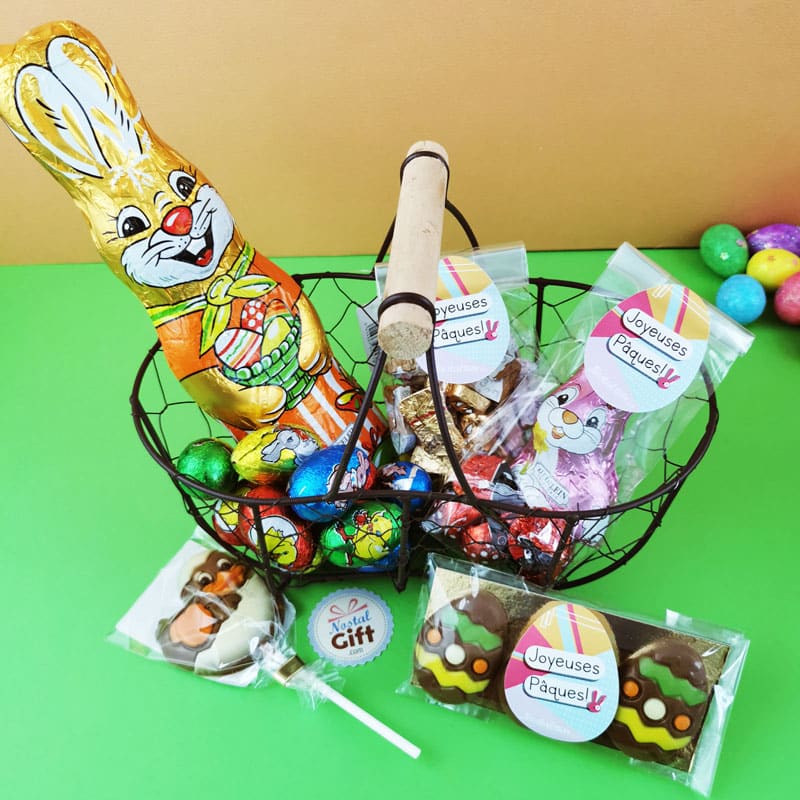 Panier cadeau de chocolat de Pâques l Commandez en ligne