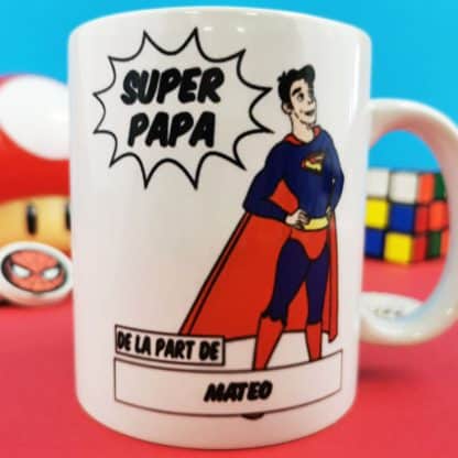 Mug personnalisé - Papa Super-héros