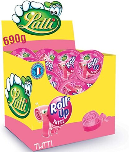 Roll-up - Chewing gum à dérouler (Tutti Frutti)- Boîte de 24