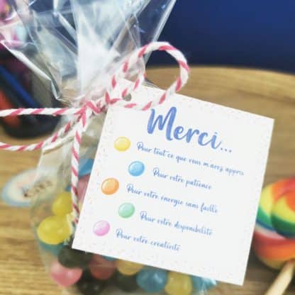 Sachet de bonbons pour dire Merci - Dragibus