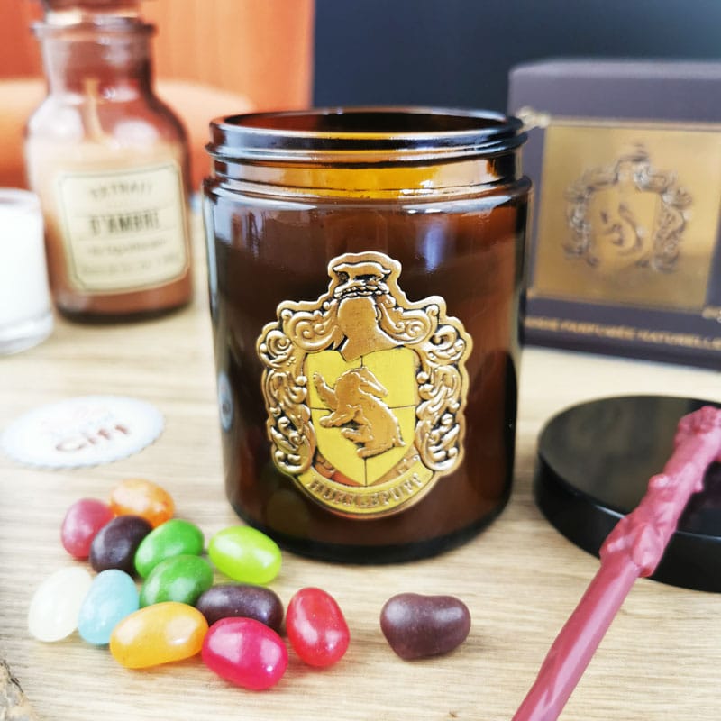 Harry Potter - Bougie avec couvercle Poufsouffle - Parfum Mimosa