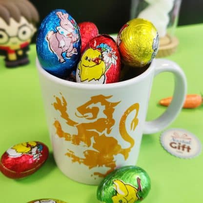 Mug Harry Potter & Gryffondor rempli d'oeufs en chocolats - Pâques