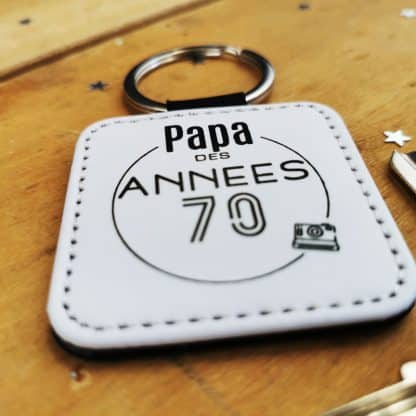 Porte clé "Papa des années 80" - Cadeau Papa