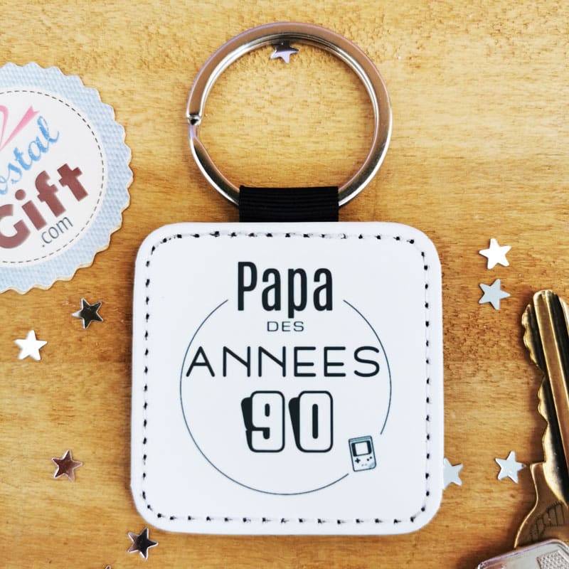 Porte clé Papa des années 90 - Cadeau Papa