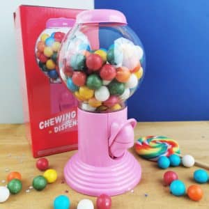 Distributeur à Bonbon Chewing gum Rose, Decoration mariage - Badaboum