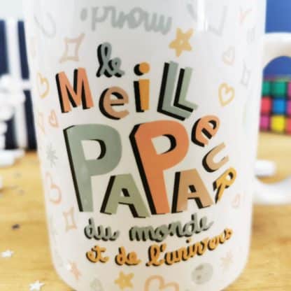 Mug “Le meilleur Papa du monde et de l’univers” – Cadeau Papa
