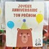 5 Sachets Bonbons personnalisés 200 g - Happy Life - Anniversaire enfant - Ours