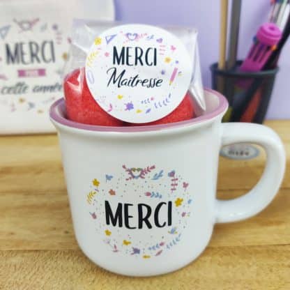 Mug "Merci" rempli de coeur en guimauve Bulgari x 5 - Cadeau maîtresse – Image 3