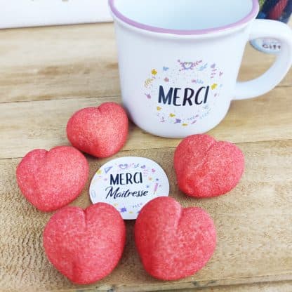 Mug "Merci" rempli de coeur en guimauve Bulgari x 5 - Cadeau maîtresse – Image 2