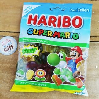 Sachet Super Mario - Bonbons acides Haribo Mario et Yoshi