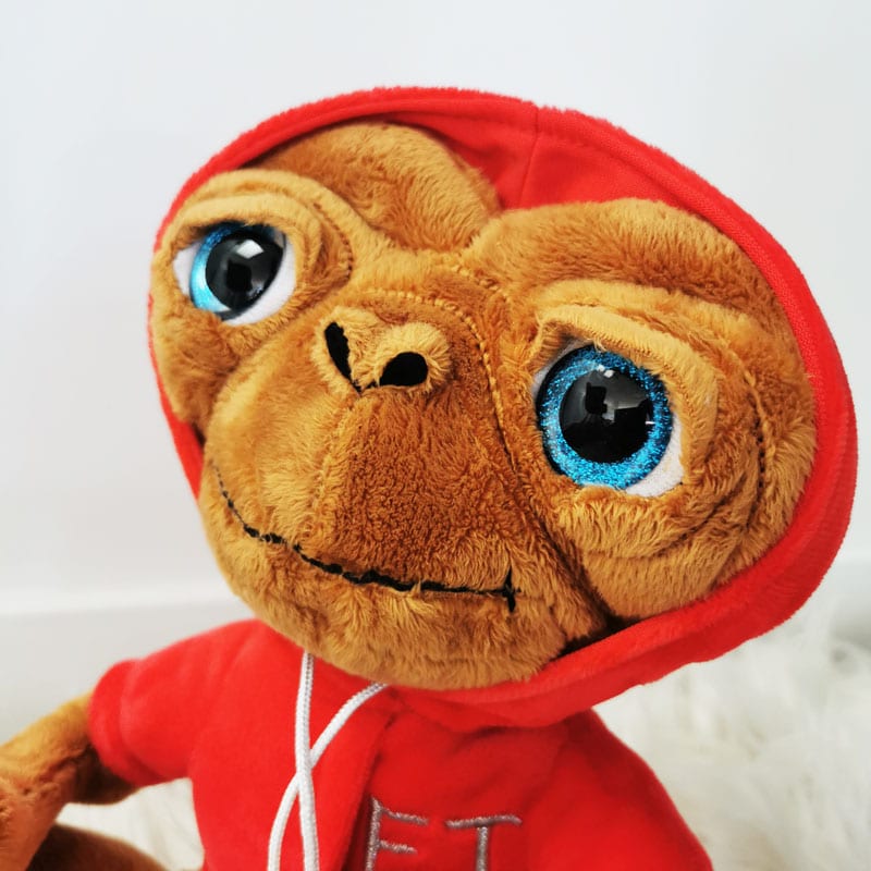 E.T l'extraterrestre Capuche rouge - Peluche 25 cm