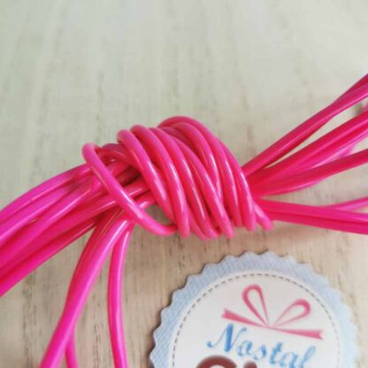 Fils de scoubidou - Rose Fushia (par 3) – Image 2
