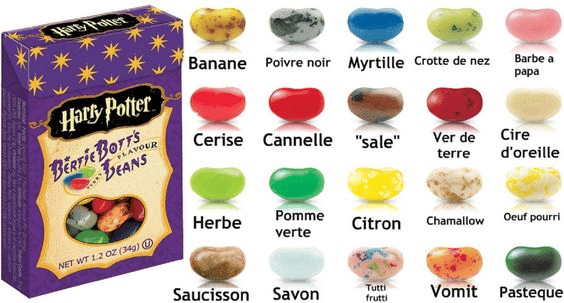 Bonbons Harry Potter - Bertie Botts - Jelly Belly