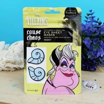 Masque en tissu yeux Ursula Disney - Concombre