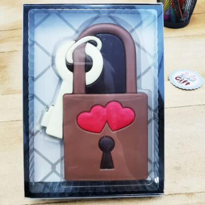Chocolat amour - Cadenas coeur - cadeau saint valentin