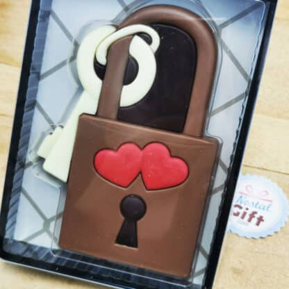 Chocolat amour - Cadenas coeur - cadeau saint valentin