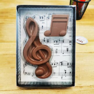 Chocolat pour musicien - Notes de musique et clé de sol