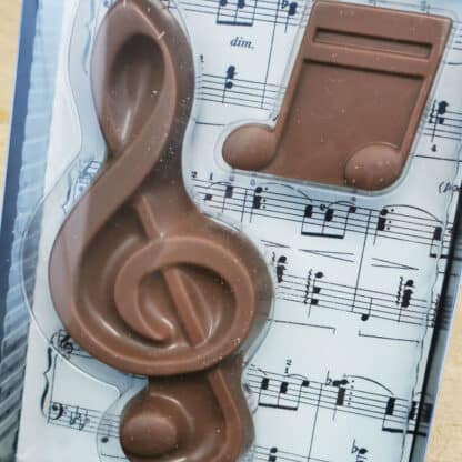 Chocolat pour musicien - Notes de musique et clé de sol