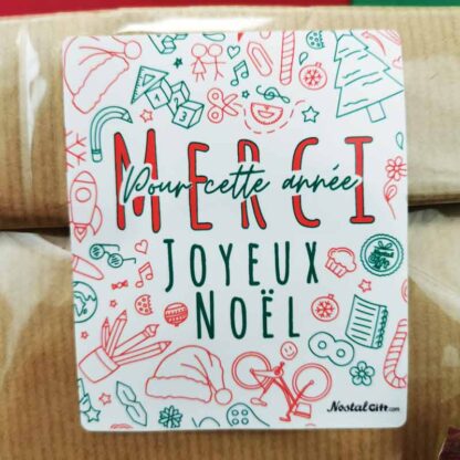 Sachet Bonbons des années 80 : "Merci pour cette année - Joyeux Noël" - (Collection Noël)