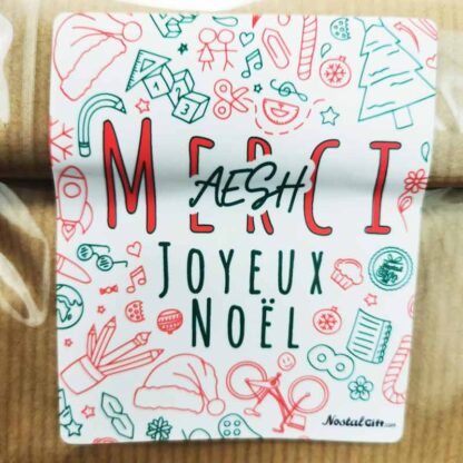 Sachet Bonbon des années 90 - Merci AESH - Joyeux Noël