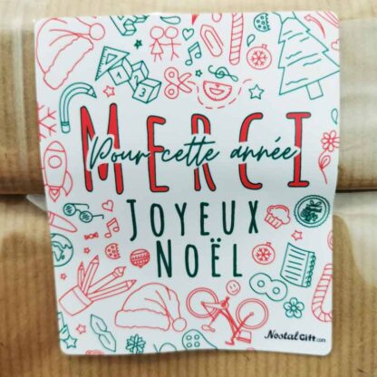 Sachet Bonbon des années 90 - "Merci pour cette année - Joyeux Noël "