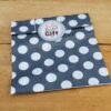 Sachet de bonbon rétro vide - Gris à pois blanc x1 – Image 2