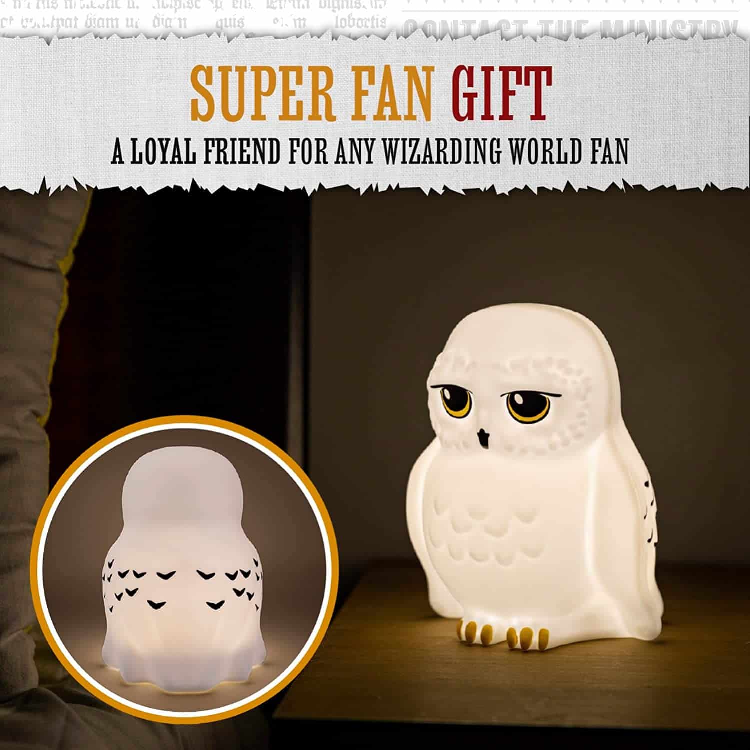 Harry Potter - Lampe / Veilleuse 3D Hedwige - 16 cm