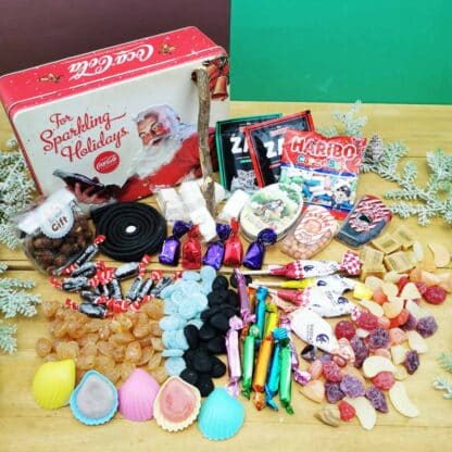 Coffret bonbon ancien - Boîte en métal de Noël - Coca Cola - coffret cadeau grand-père ou grand-mère – Image 2