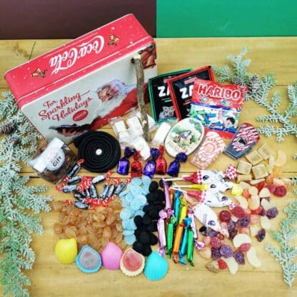 Coffret bonbon ancien - Boîte en métal de Noël - Coca Cola - coffret cadeau grand-père ou grand-mère – Image 7