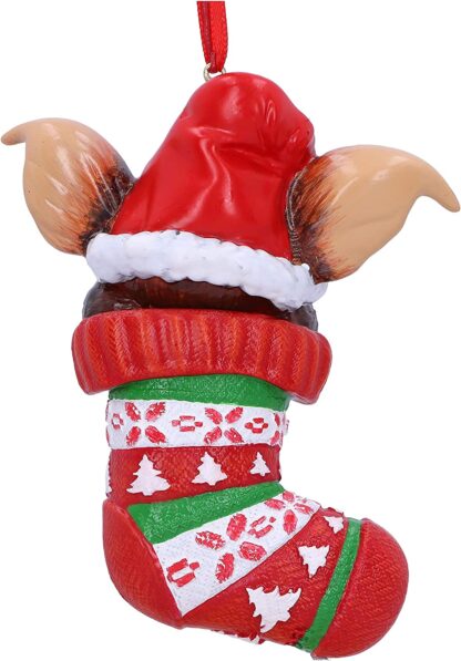 Gremlins - Décoration de sapin de Noël à suspendre - Gremlins dans sa chaussette de noël (12cm)