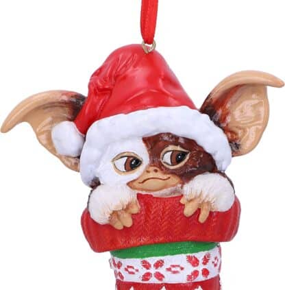 Gremlins - Décoration de sapin de Noël à suspendre - Gremlins dans sa chaussette de noël (12cm)