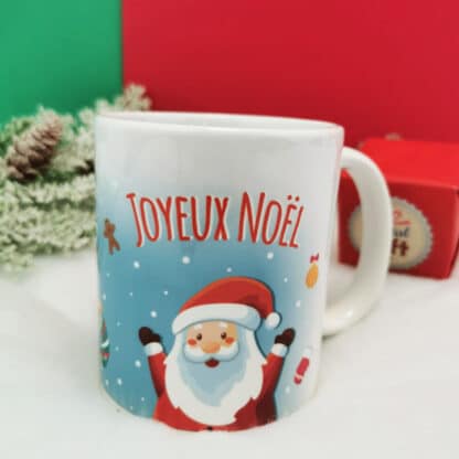 Mug Père Noël et ses bonbons de noël - Joyeux Noël
