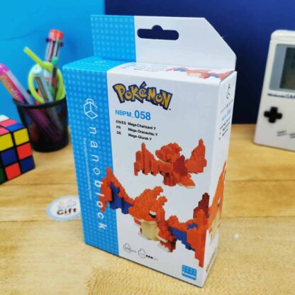 Nanoblock - Méga Dracaufeu Y - Pokémon - Figurine mini à monter