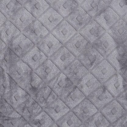 Plaid doux gris quadrillé 140X200 CM