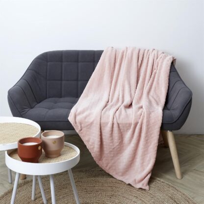Plaid doux rose 140X200 CM – Image 3