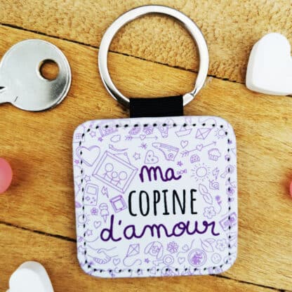 Porte clé "Ma Copine d'amour" - Cadeau Copine