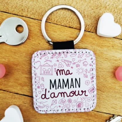 Porte clé "Ma Maman d'amour" - Cadeau Maman
