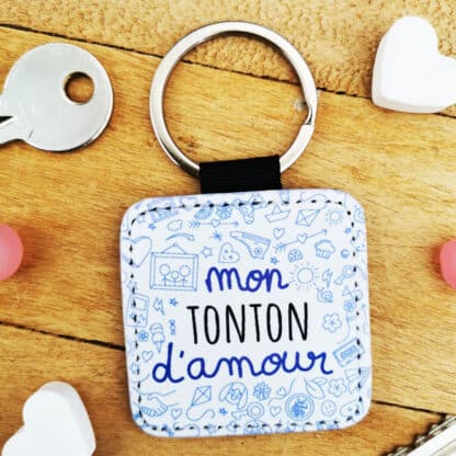 Porte clé "Mon Tonton d'amour" - Cadeau Tonton