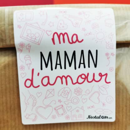 Sachet Bonbon des années 70  "Ma maman d'amour" - Cadeau Maman