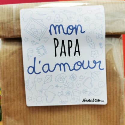 Sachet Bonbon des années 70  "Mon papa d'amour" - Cadeau Papa