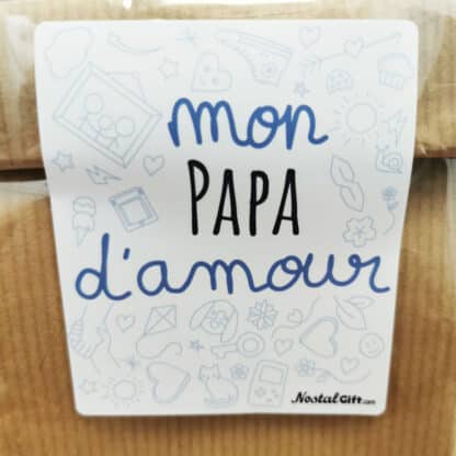 Sachet Bonbon des années 80  "Mon papa d'amour" - Cadeau Papa