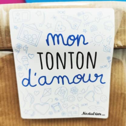 Sachet Bonbon des années 80  "Mon tonton d'amour" - Cadeau Tonton