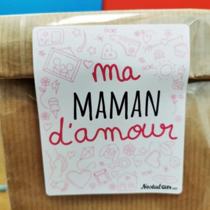 Sachet Bonbon des années 90  "Ma maman d'amour" - Cadeau Maman