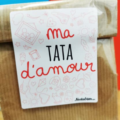 Sachet Bonbon des années 90  "Ma tata d'amour" - Cadeau Tata