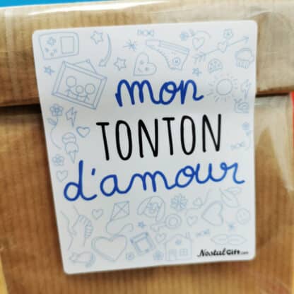 Sachet Bonbon des années 90  "Mon tonton d'amour" - Cadeau Tonton