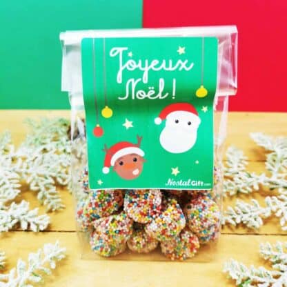 Sachet de Noël bonbons mûres multicolores X 30