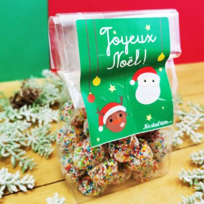 Sachet de Noël bonbons mûres multicolores X 30